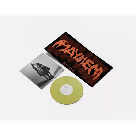 VINYL Lady Gaga: Mayhem - Limited 2 Yellow LP+ Poster+ Alt Cover+ Extra Song NEW - Picture 5 of 8